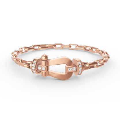[LunaMar]FORCE LARGE HORSESHOE CLASP METAL BRACELET