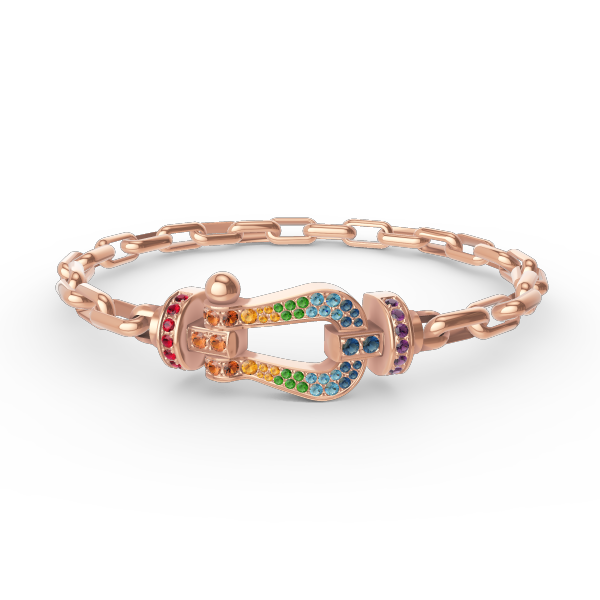 [LunaMar]FORCE LARGE HORSESHOE CLASP METAL BRACELET