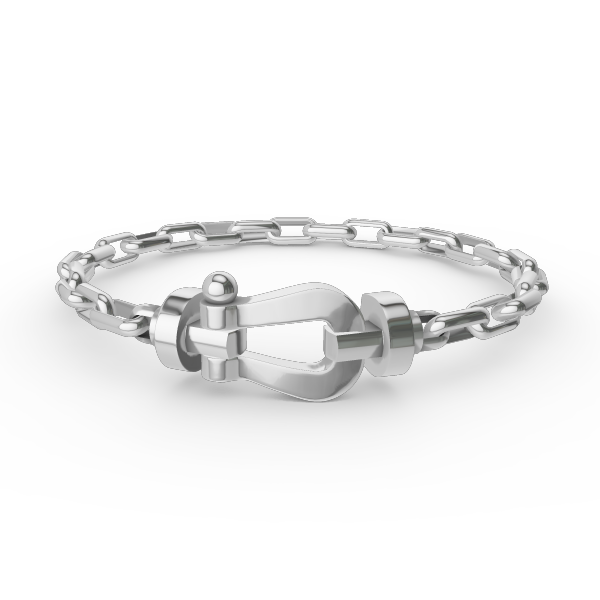 [LunaMar]FORCE LARGE HORSESHOE CLASP METAL BRACELET