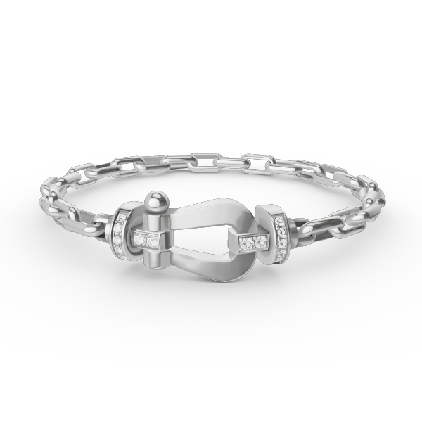 [LunaMar]FORCE LARGE HORSESHOE CLASP METAL BRACELET