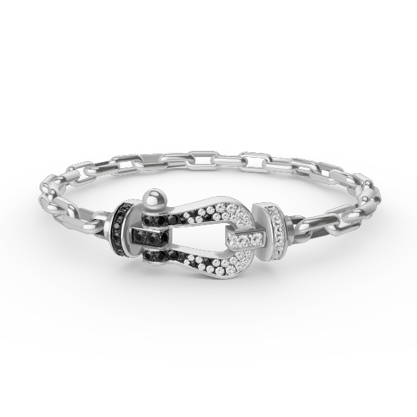 [LunaMar]FORCE LARGE HORSESHOE CLASP METAL BRACELET