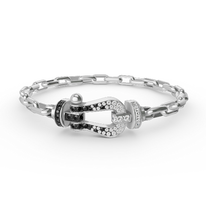 [LunaMar]FORCE LARGE HORSESHOE CLASP METAL BRACELET