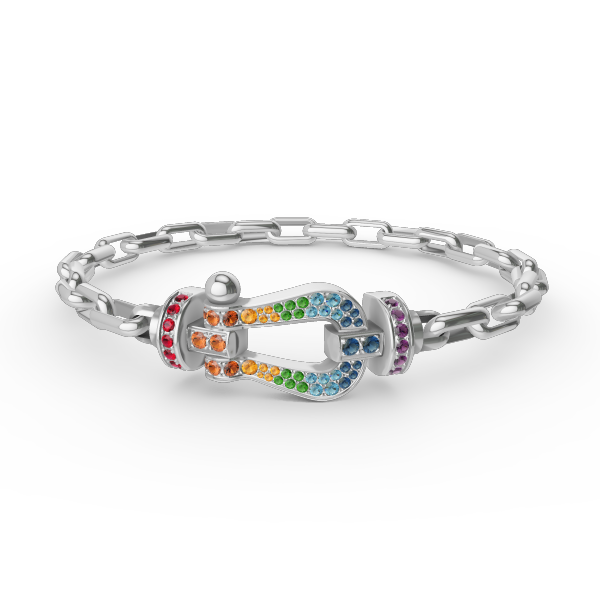 [LunaMar]FORCE LARGE HORSESHOE CLASP METAL BRACELET