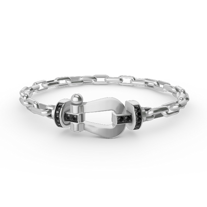 [LunaMar]FORCE LARGE HORSESHOE CLASP METAL BRACELET