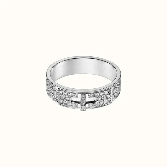 [LunaMar]KELLY SILVER DIAMOND RING