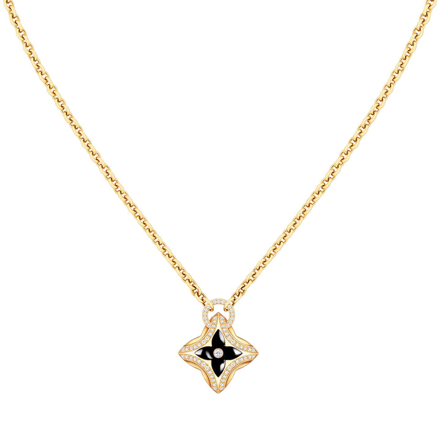 [LunaMar]STAR PEDANT ROSE GOLD DIAMOND NECKLACE