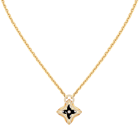 [LunaMar]STAR PEDANT ROSE GOLD DIAMOND NECKLACE