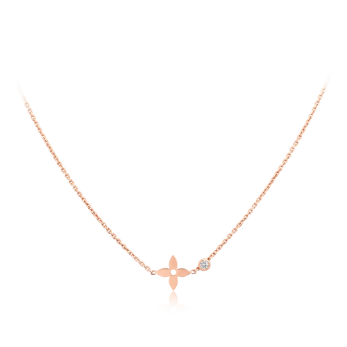 [LunaMar]BLOSSOM PENDANT ROSE GOLD AND DIAMOND