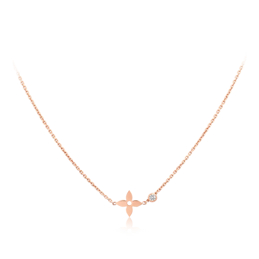 [LunaMar]BLOSSOM PENDANT ROSE GOLD AND DIAMOND