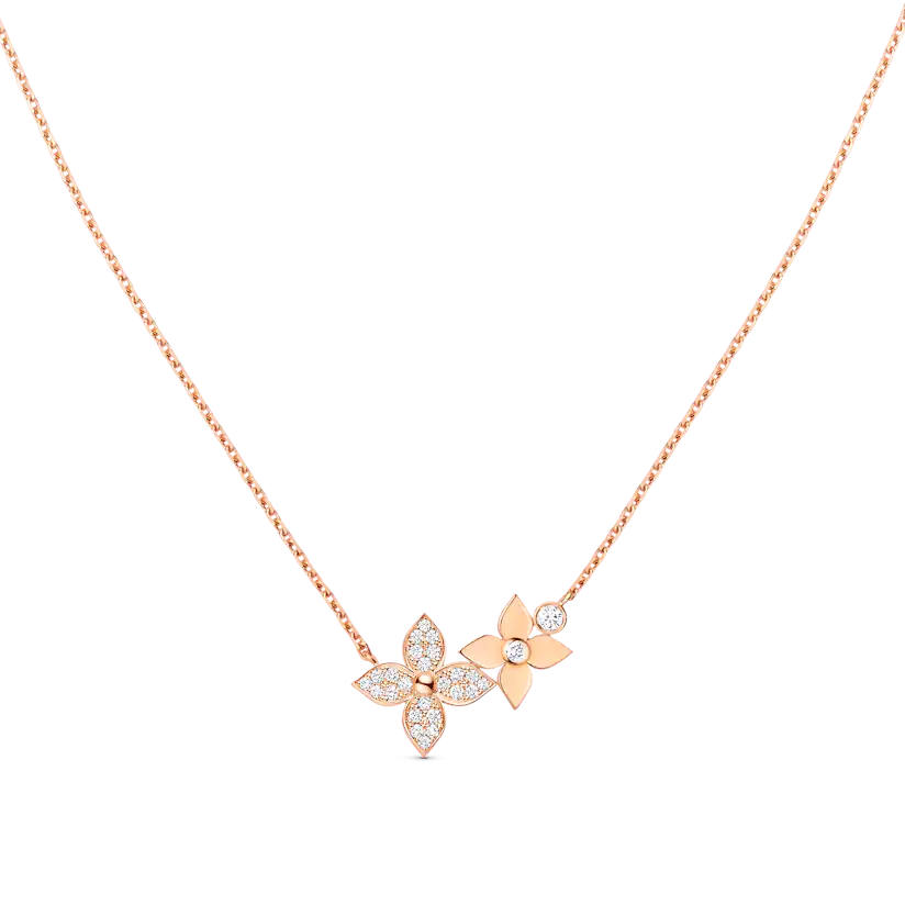 [LunaMar]STAR BLOSSOM NECKLACE ROSE GOLD DIAMONDS