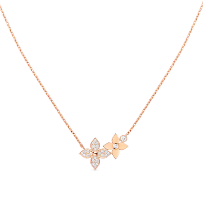 [LunaMar]STAR BLOSSOM NECKLACE ROSE GOLD DIAMONDS