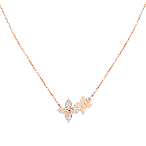 [LunaMar]STAR BLOSSOM NECKLACE ROSE GOLD DIAMONDS