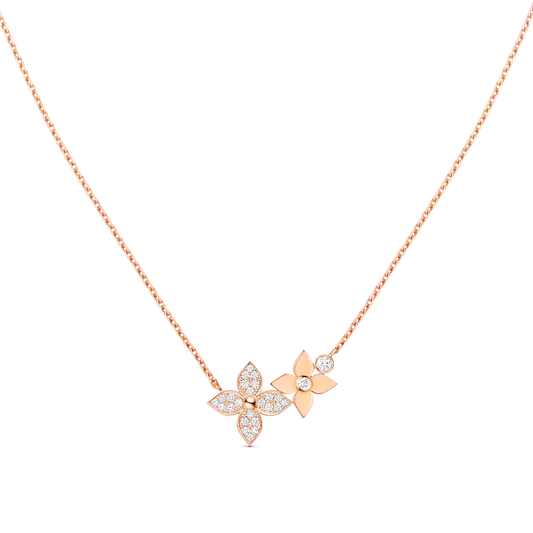 [LunaMar]STAR BLOSSOM NECKLACE ROSE GOLD DIAMONDS