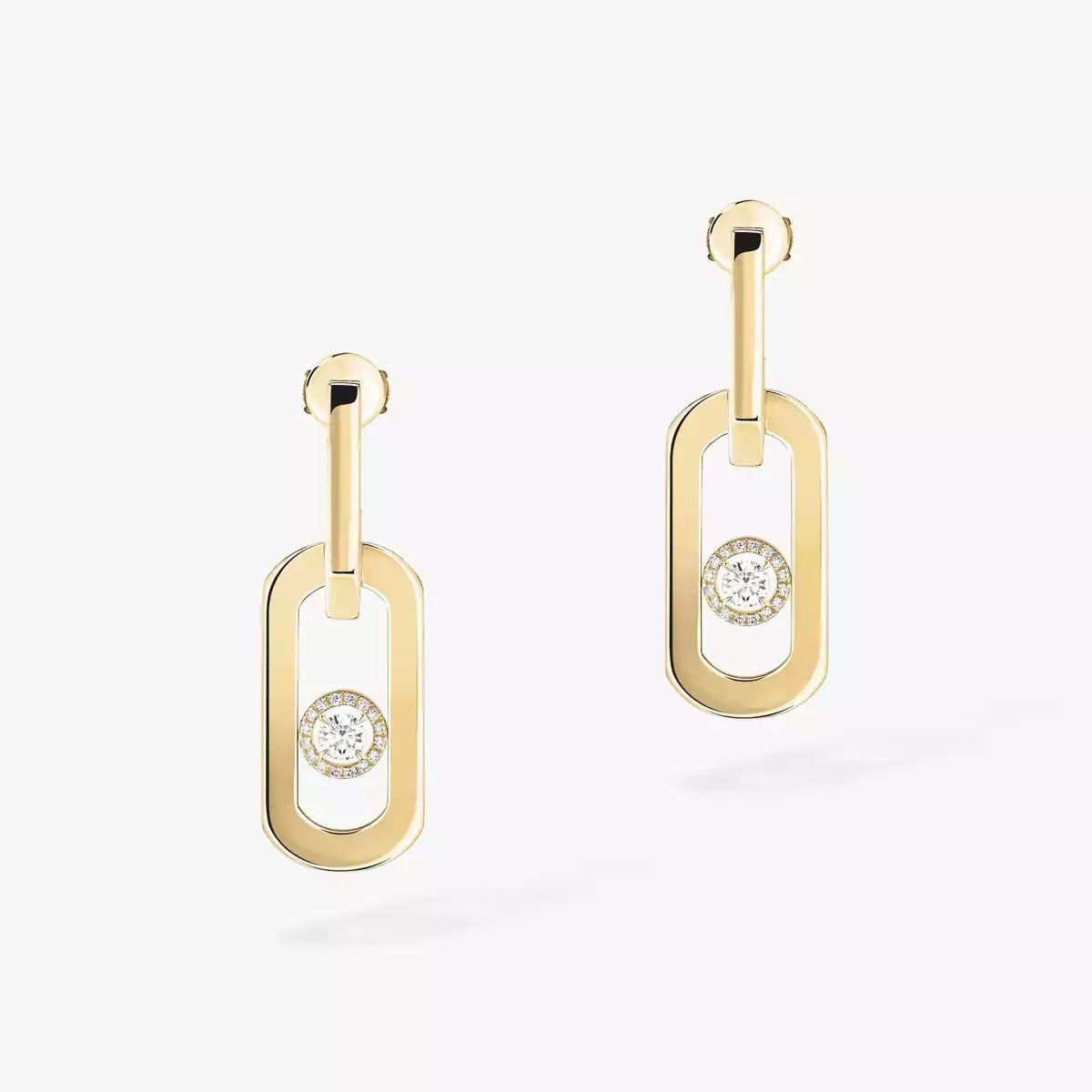 [LunaMar]SO MOVE XL DIAMOND PENDANT EARRINGS