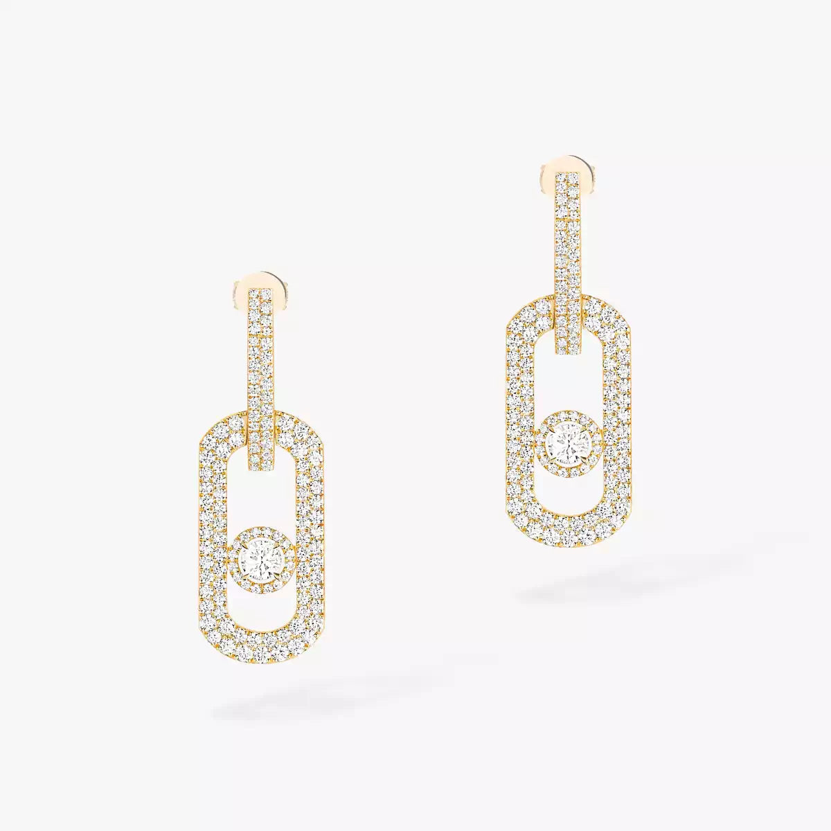 [LunaMar]SO MOVE XL FULL-PAVÉ DIAMOND PENDANT EARRINGS