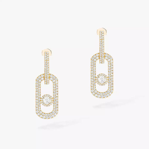 [LunaMar]SO MOVE XL FULL-PAVÉ DIAMOND PENDANT EARRINGS