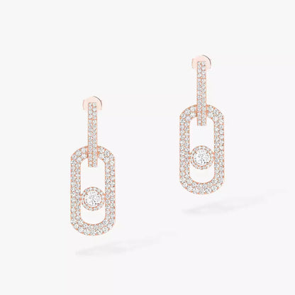 [LunaMar]SO MOVE XL FULL-PAVÉ DIAMOND PENDANT EARRINGS
