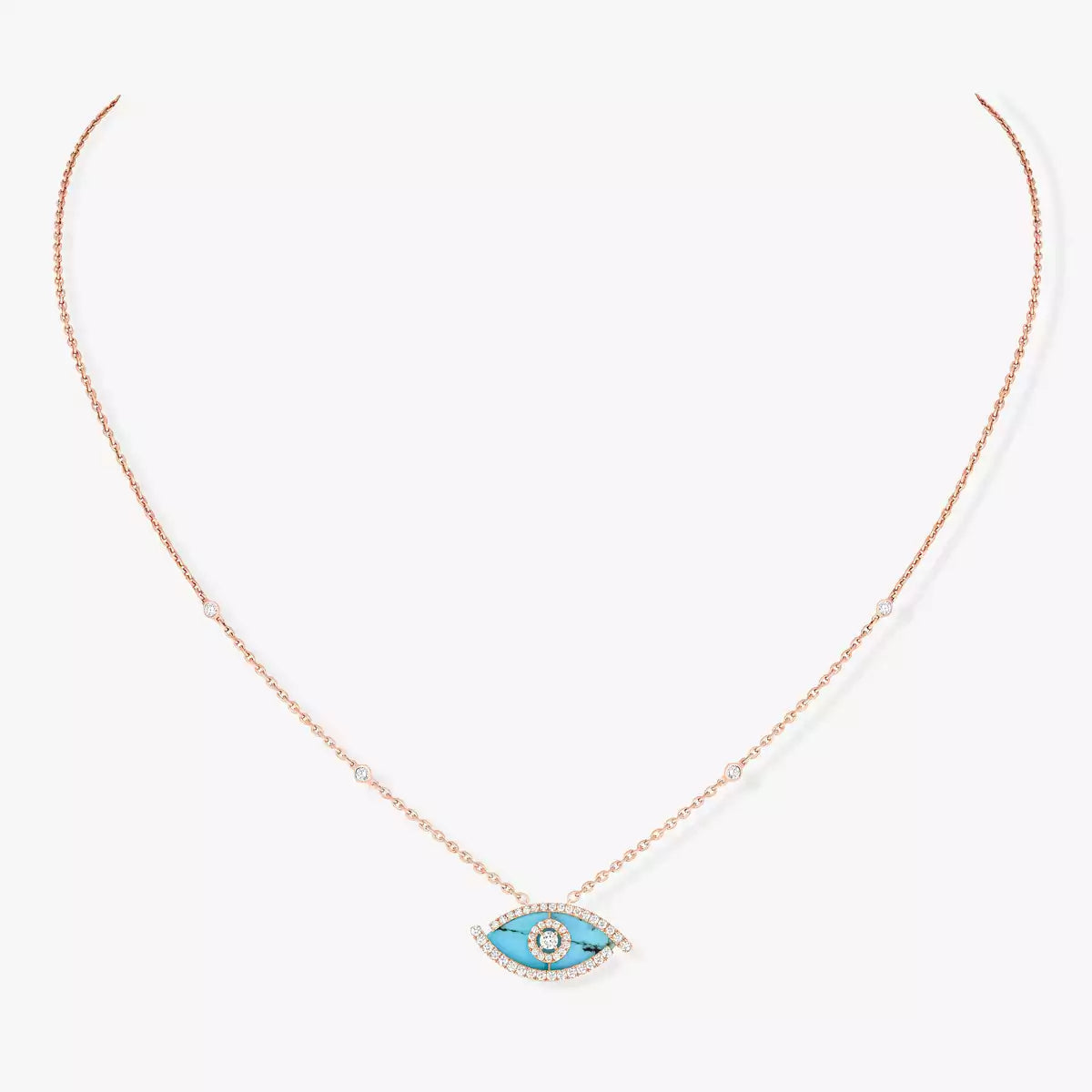 [LunaMar]LUCKY EYE DIAMOND NECKLACE