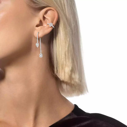 [LunaMar]MY TWIN DIAMOND DROP EARRINGS