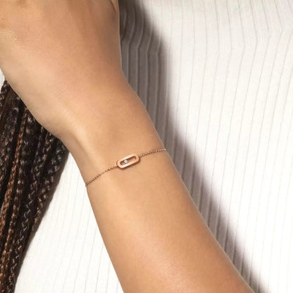 [LunaMar]MOVE UNO SINGLE DIAMOND BRACELET