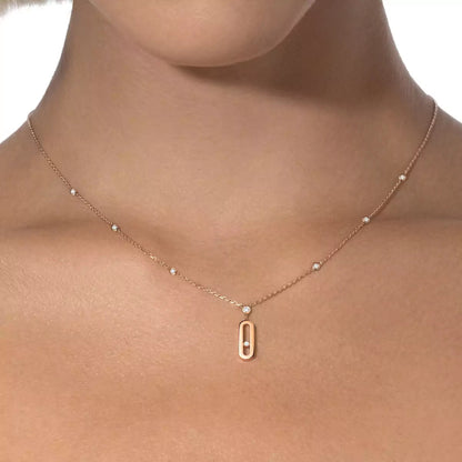 [LunaMar]SIGNATURE FRAME NECKLACE