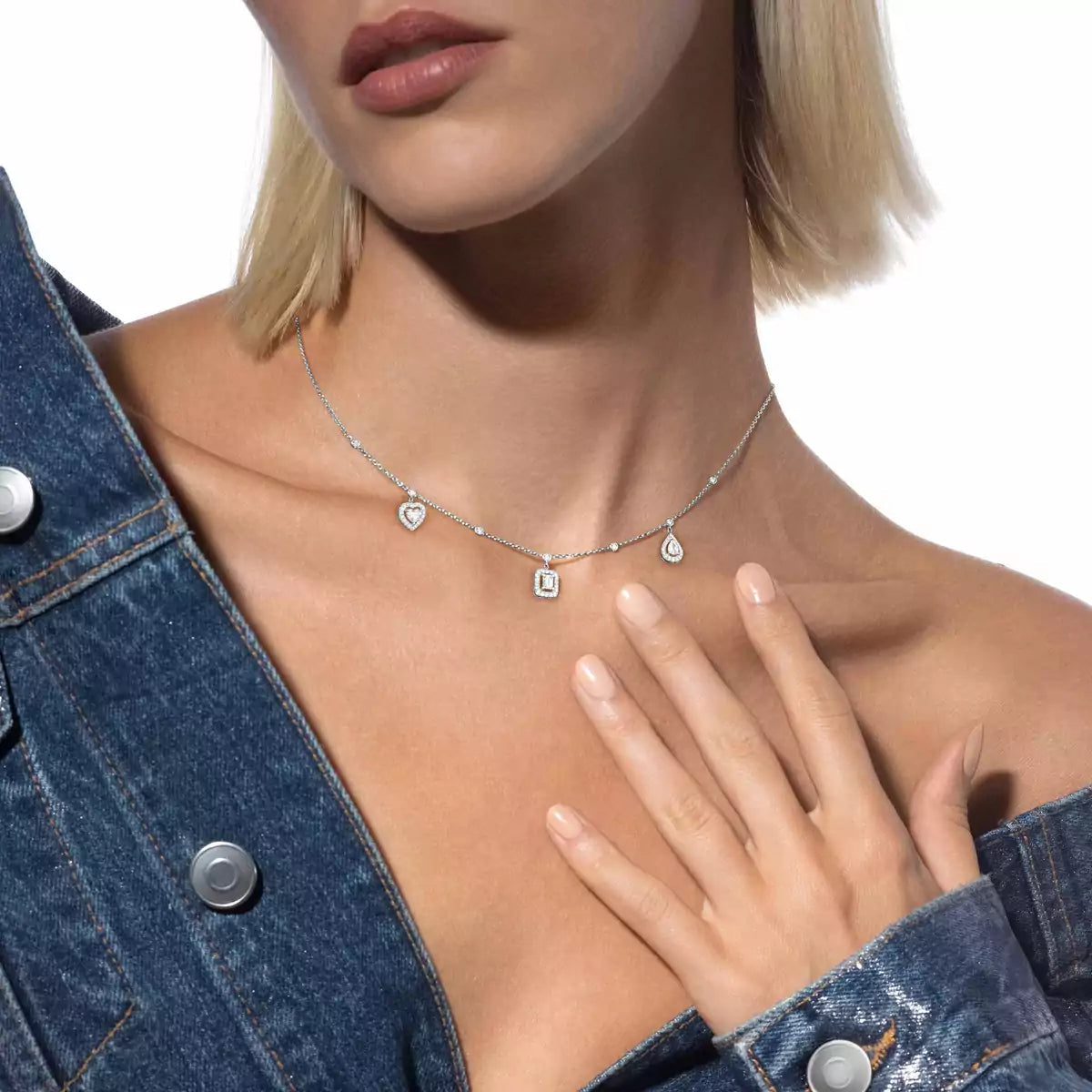 [LunaMar]TRIFECTA CHARM NECKLACE