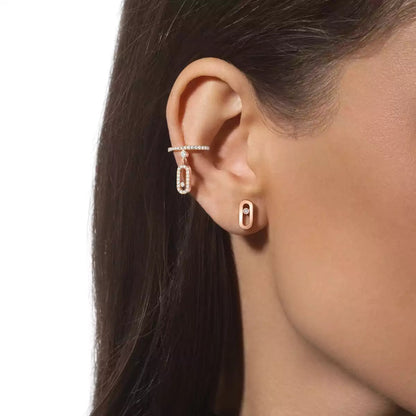 [LunaMar]MOVE UNO DIAMOND STUD EARRINGS