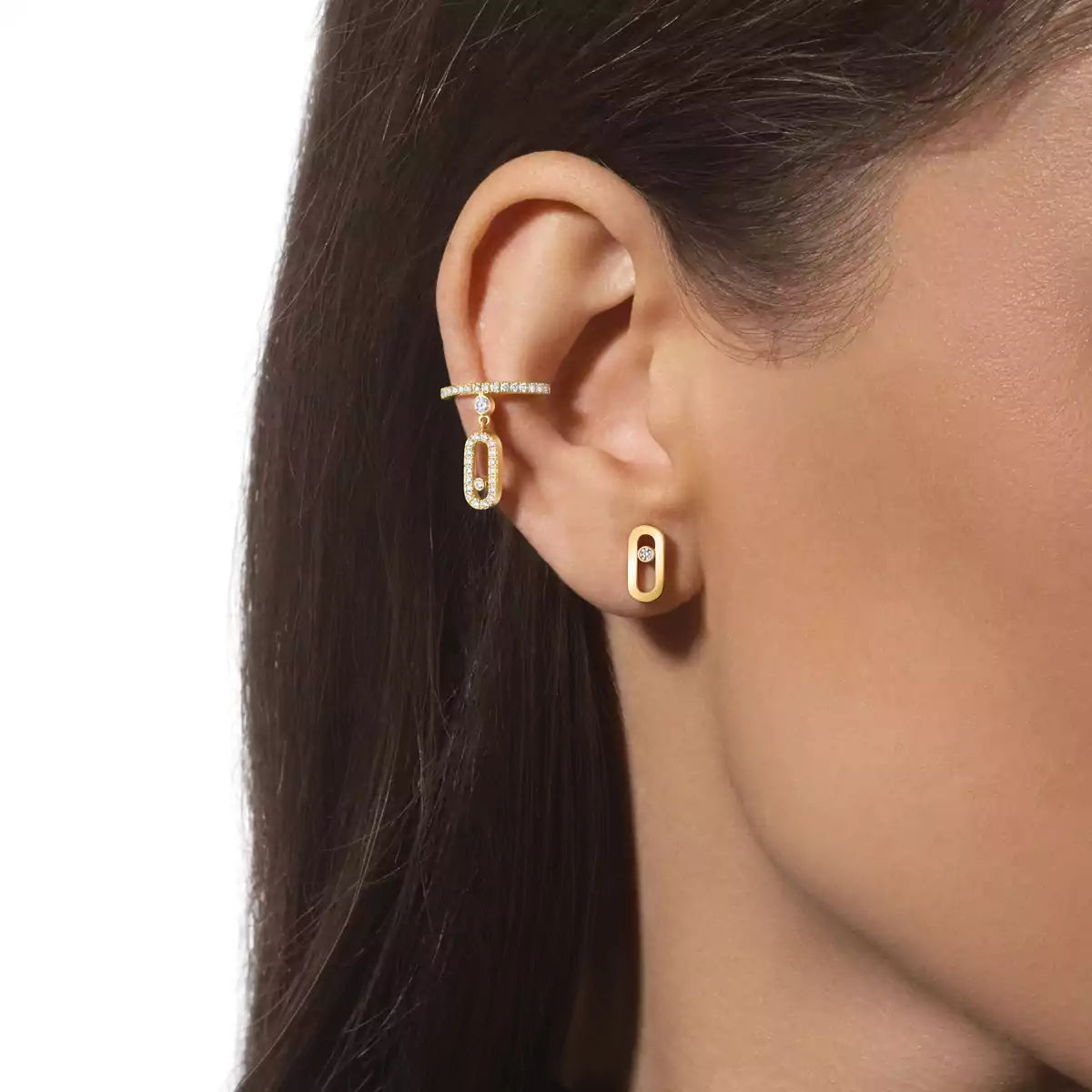 [LunaMar]MOVE UNO DIAMOND STUD EARRINGS