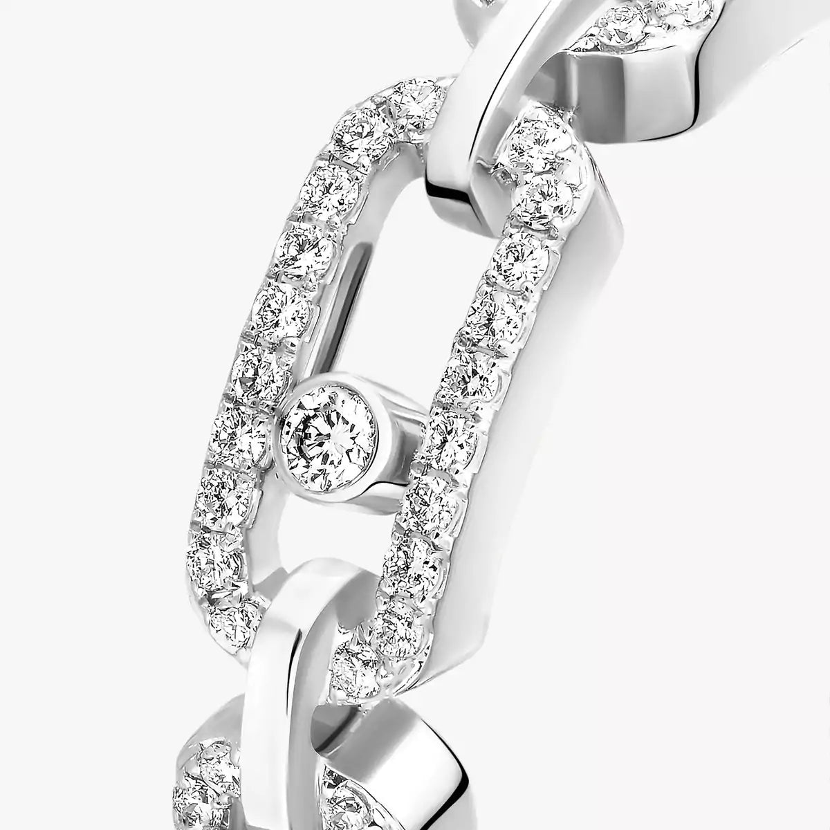 [LunaMar]MOVE LINK PAVÉ DIAMOND RING