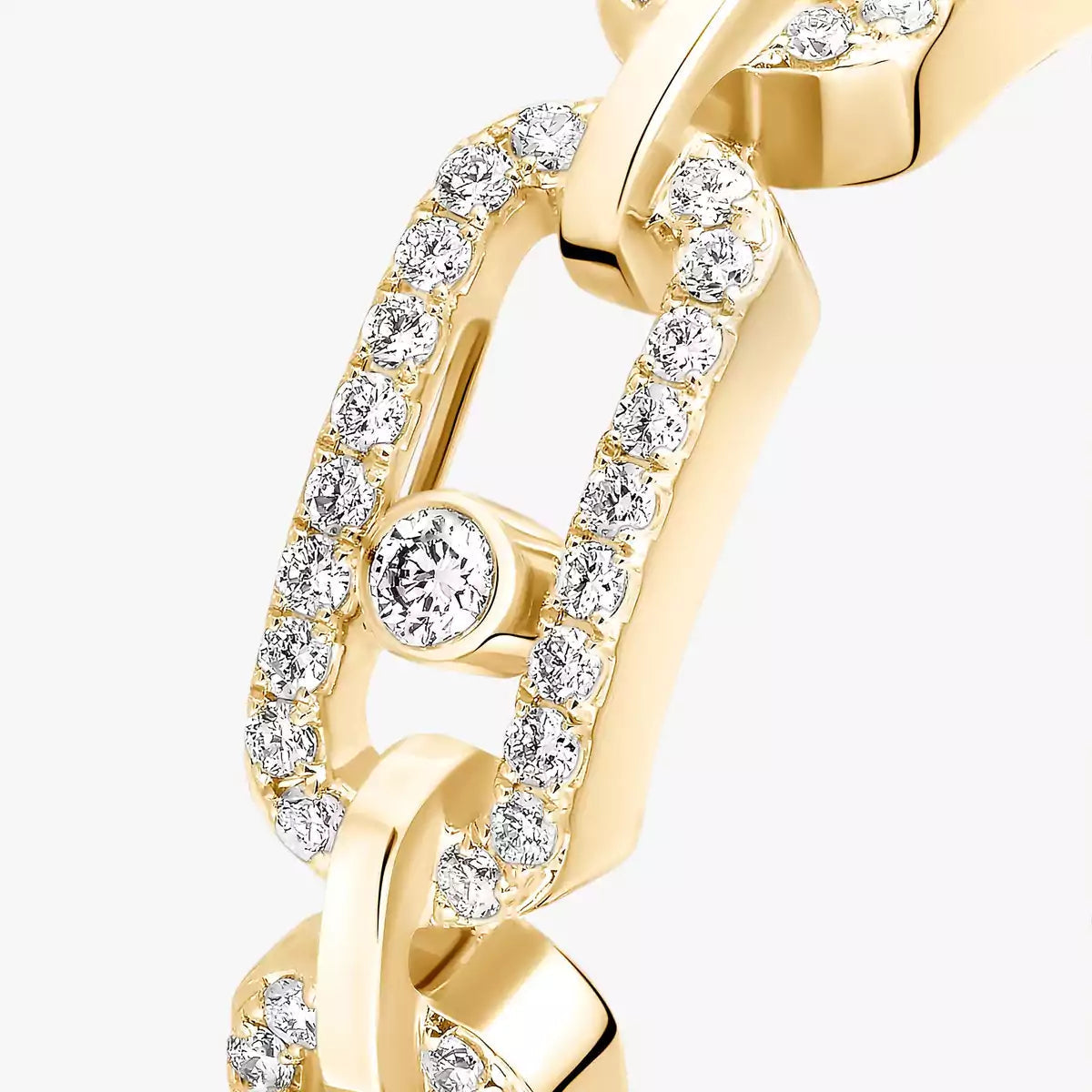 [LunaMar]MOVE LINK PAVÉ DIAMOND RING