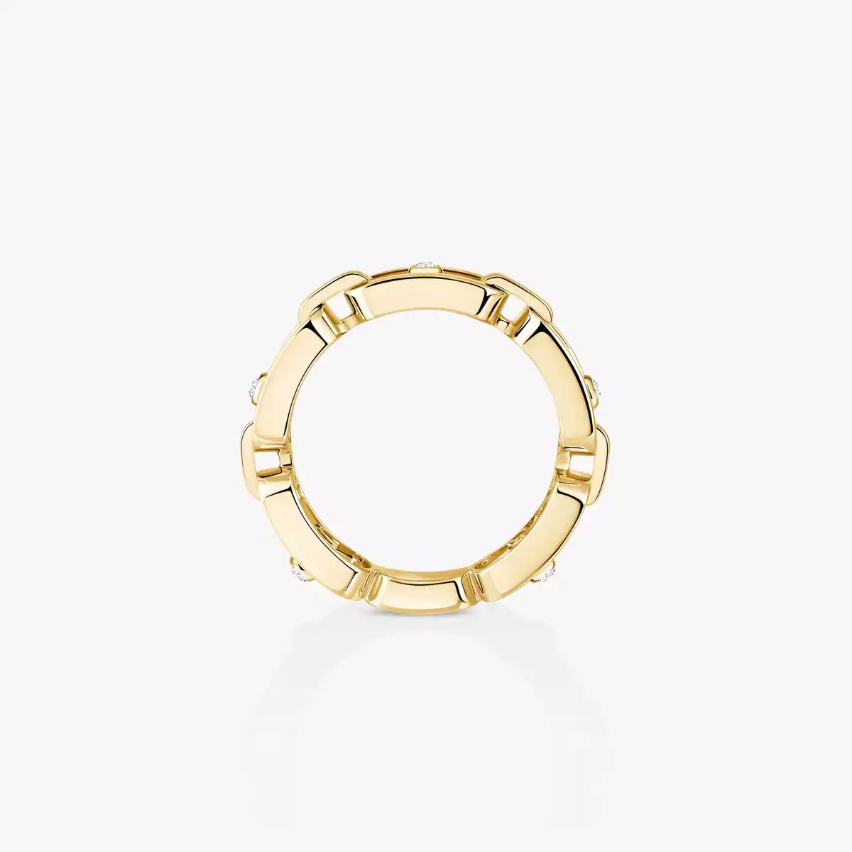[LunaMar]MOVE LINK PAVÉ DIAMOND RING