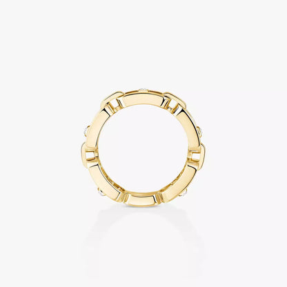 [LunaMar]MOVE LINK PAVÉ DIAMOND RING