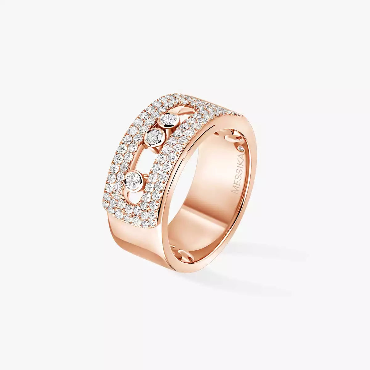 [LunaMar]MOVE NOA PAVÉ DIAMOND INTERLOCKING RING