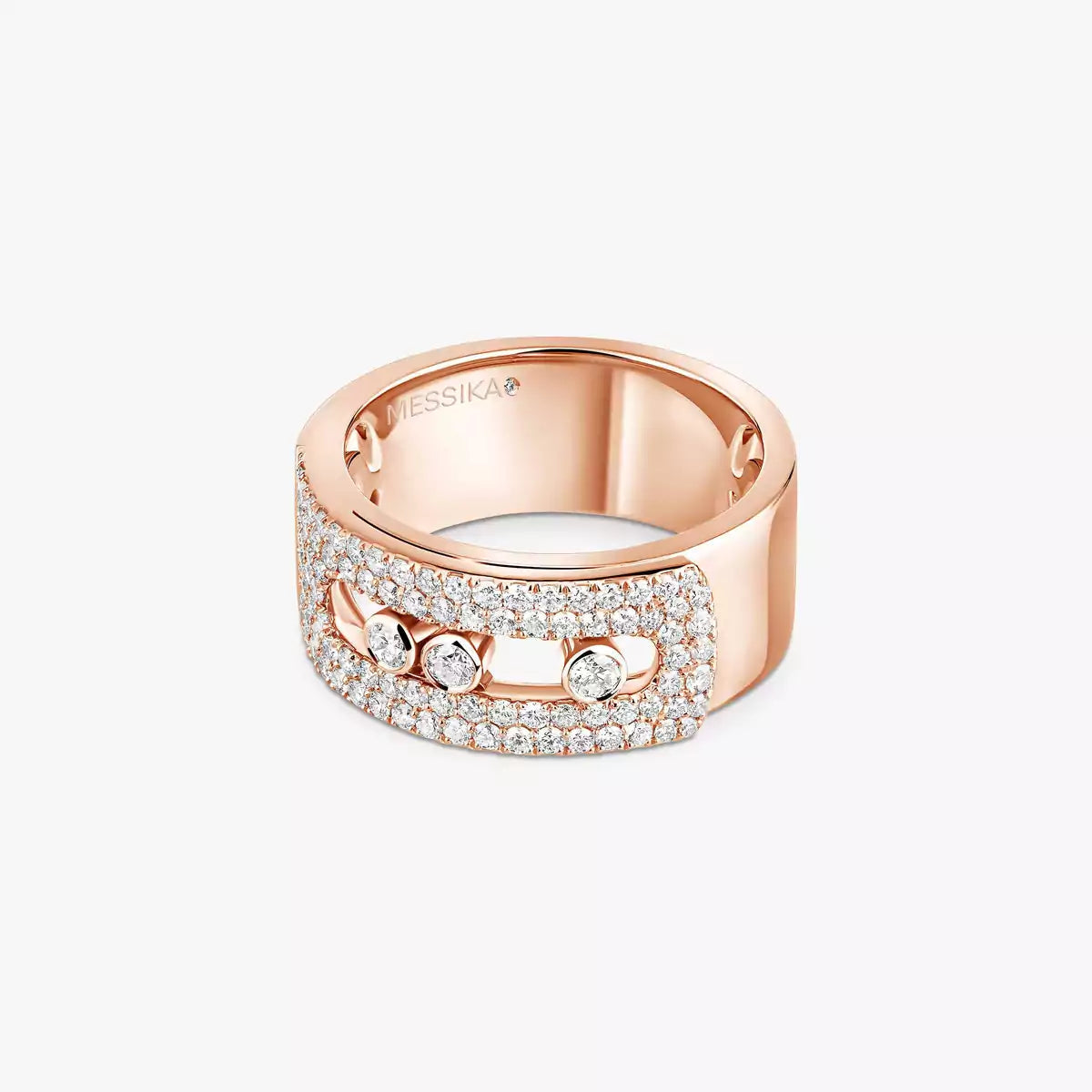 [LunaMar]MOVE NOA PAVÉ DIAMOND INTERLOCKING RING