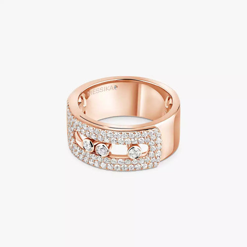 [LunaMar]MOVE NOA PAVÉ DIAMOND INTERLOCKING RING