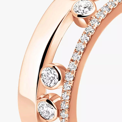 [LunaMar]MOVE NOA PAVÉ DIAMOND INTERLOCKING RING