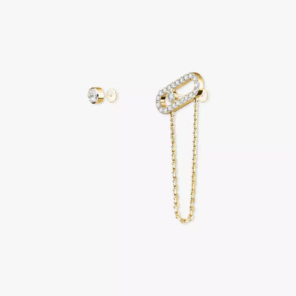 [LunaMar]MOVE UNO ALL DIAMOND STUD EARRINGS