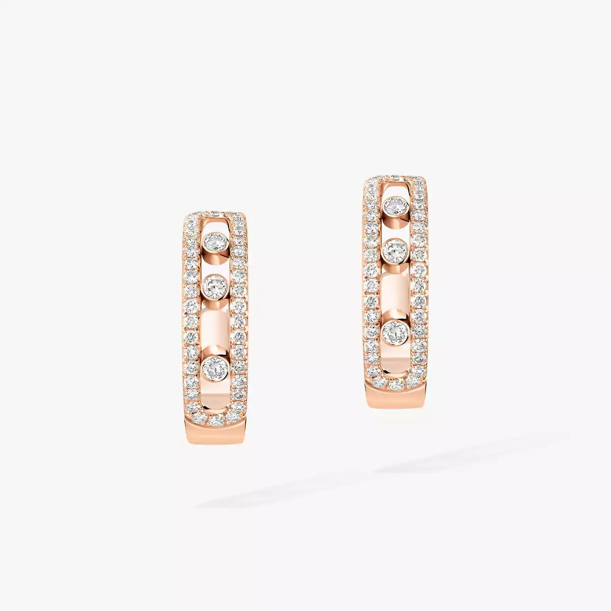 [LunaMar]MOVE PAVÉ DIAMOND HOOP EARRINGS