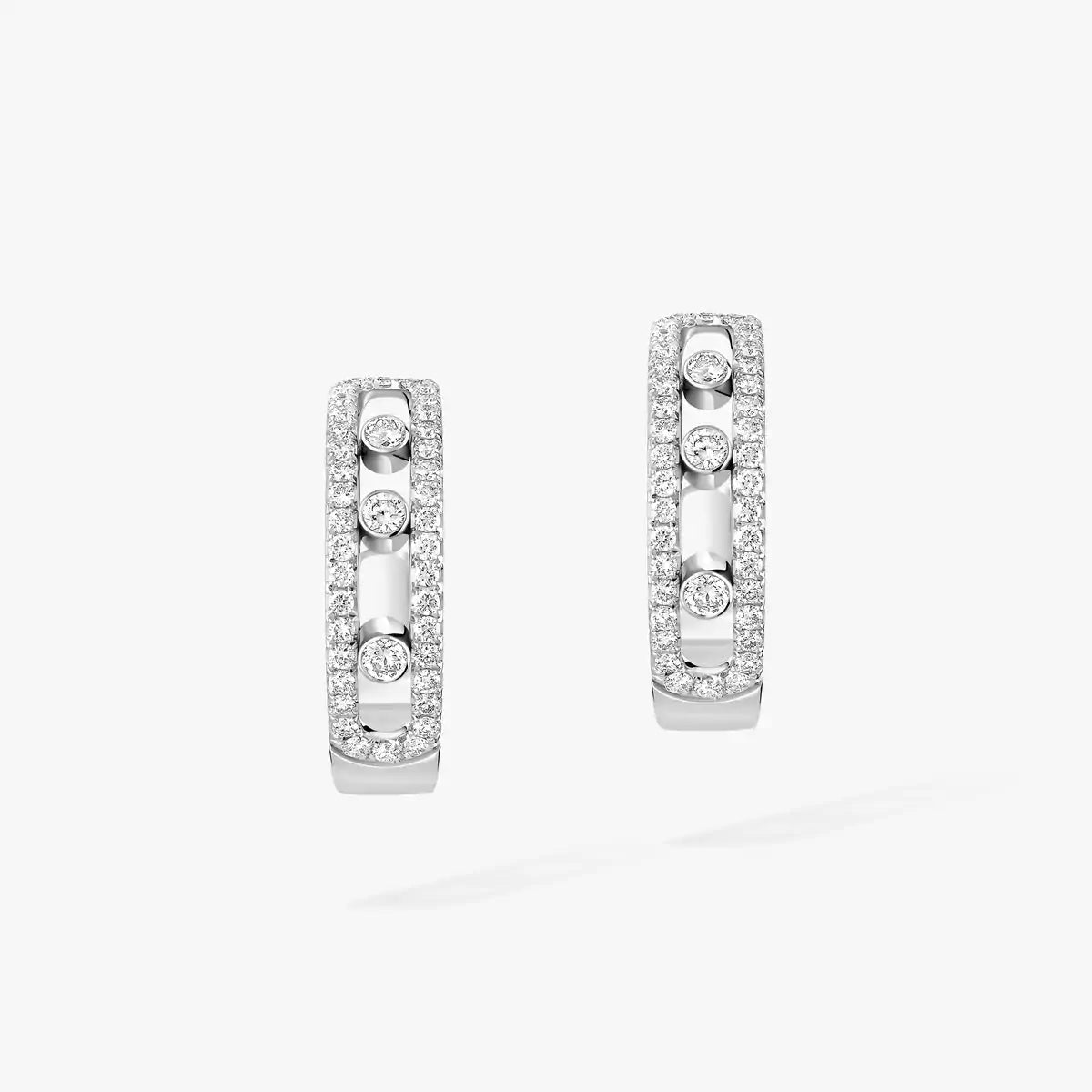 [LunaMar]MOVE PAVÉ DIAMOND HOOP EARRINGS