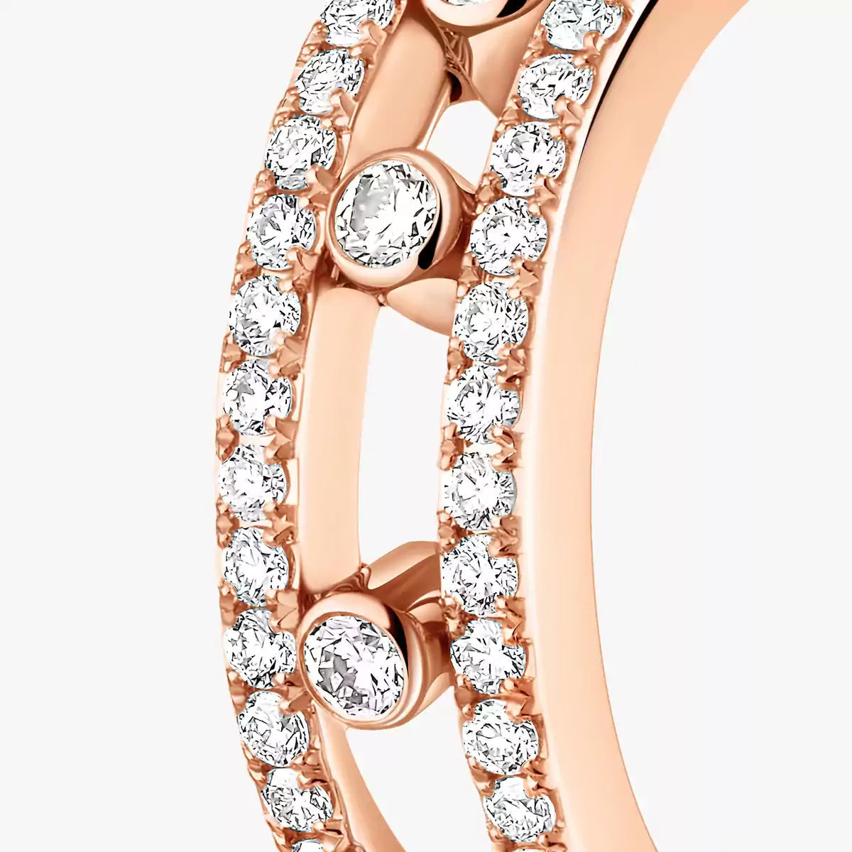 [LunaMar]MOVE PAVÉ DIAMOND HOOP EARRINGS