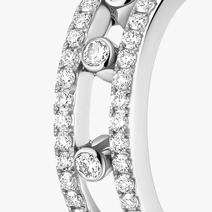 [LunaMar]MOVE PAVÉ DIAMOND HOOP EARRINGS