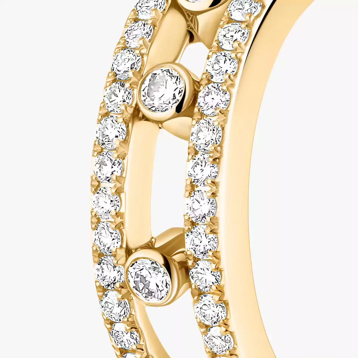 [LunaMar]MOVE PAVÉ DIAMOND HOOP EARRINGS