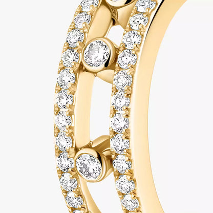 [LunaMar]MOVE PAVÉ DIAMOND HOOP EARRINGS