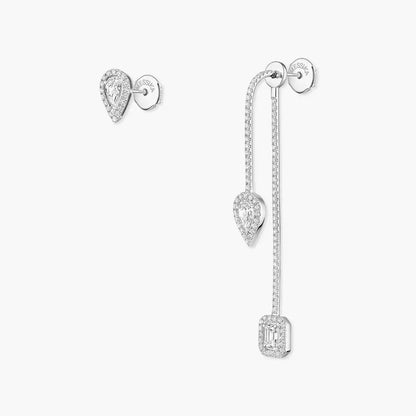 [LunaMar]MY TWIN DIAMOND DROP EARRINGS