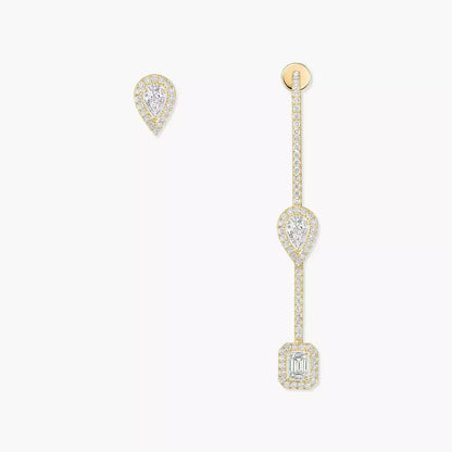 [LunaMar]MY TWIN DIAMOND DROP EARRINGS