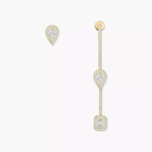 [LunaMar]MY TWIN DIAMOND DROP EARRINGS