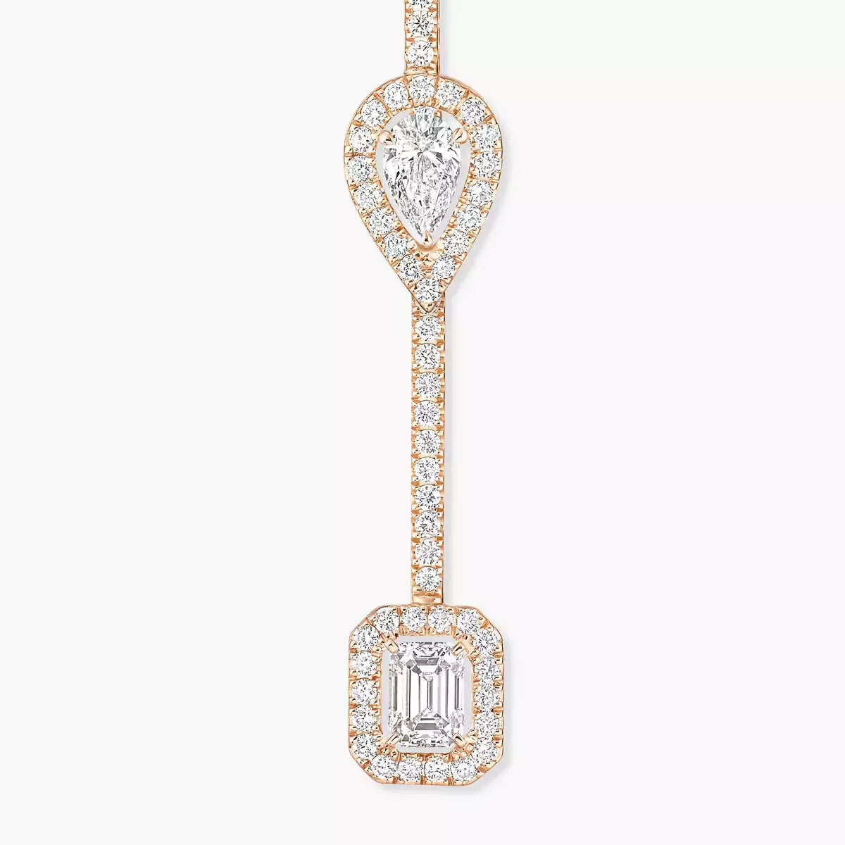 [LunaMar]MY TWIN DIAMOND DROP EARRINGS