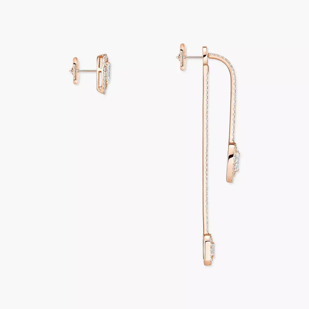 [LunaMar]MY TWIN DIAMOND DROP EARRINGS