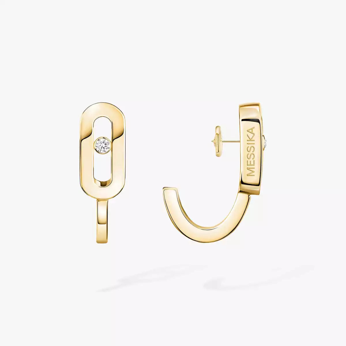 [LunaMar]MOVE CLASSIQUE MINI DIAMOND HOOP EARRINGS