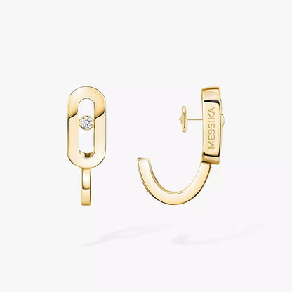 [LunaMar]MOVE CLASSIQUE MINI DIAMOND HOOP EARRINGS